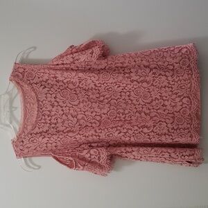 Beautiful Womens Isaac Mizrahi Live Cold Shoulder Lined Lace Top